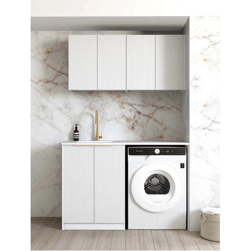 Otti Bondi 1305B Laundry Kit White With Sink And Pure White Top
