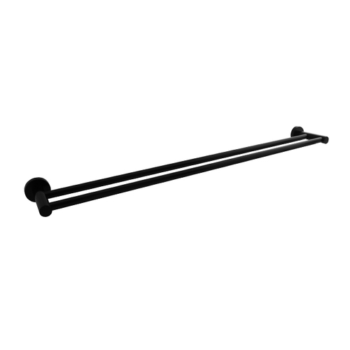 Linkware LR4001BK Loui 790mm Double Towel Rail Matte Black