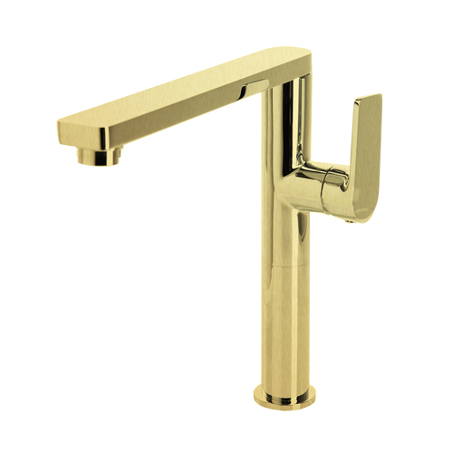 Linkware GABE LT702BG Leva Swivel Spout Sink Mixer Brushed Gold