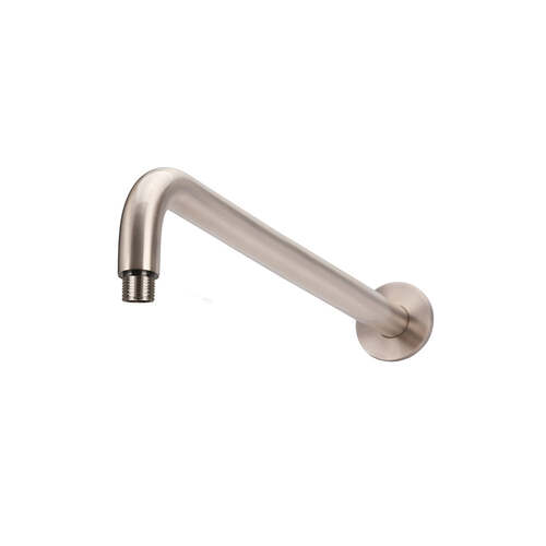 Meir 400mm Round  Curved Wall Shower Arm Champagne