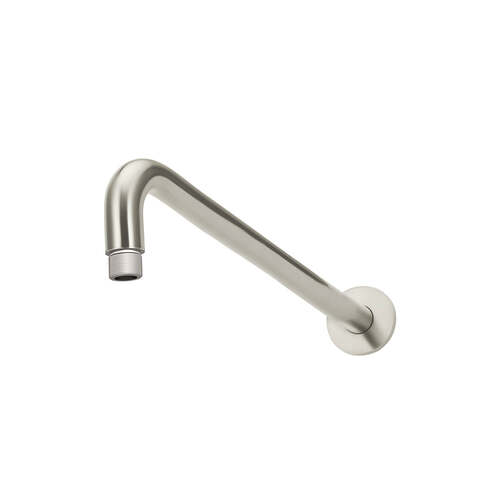 Meir 400 mm Round Curved Wall Shower Arm PVD Brushed Nickel