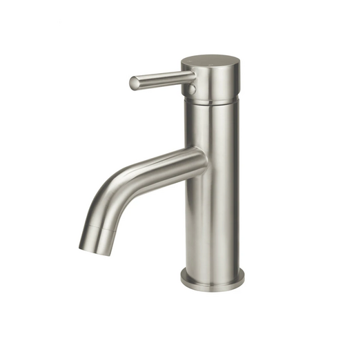 Meir Round Basin Mixer Curved -PVD Brushed Nickel
