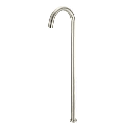 Meir Round Freestanding Bath Spout -PVD Brushed Nickel