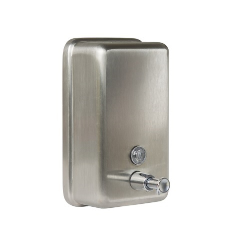 Metlam ML605AS_N Vertical Soap Dispenser in Satin Stainless Steel