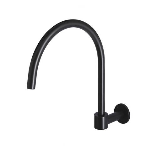 Meir Round High-Rise Swivel Wall Spout -Matte Black