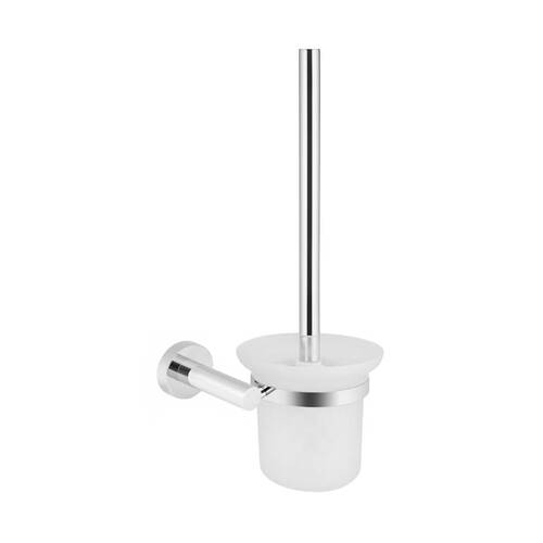 Meir Round Toilet Brush and Holder - Polished Chrome