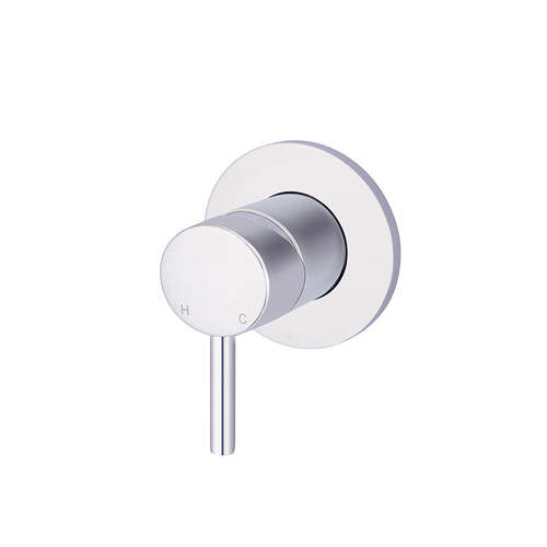 Meir Round Wall Mixer Short Pin Lever - Polished Chrome