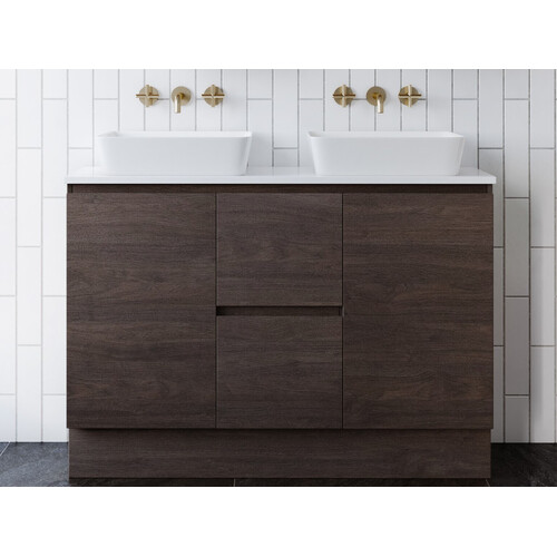 Timberline Nevada 750mm Centre Bowl Floorstanding Vanity With Alpha Ceramic Top