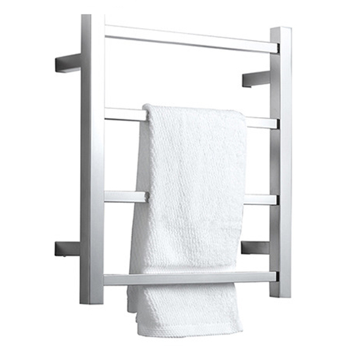 Fluire Cubo Towel Ladder Non Heated 4 Bars Stainless Steel Polished Finish Square Style