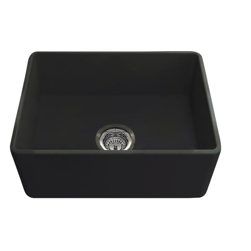 Turner Hastings Novi 60x46 Undermount Fireclay Butler Sink Matte Black