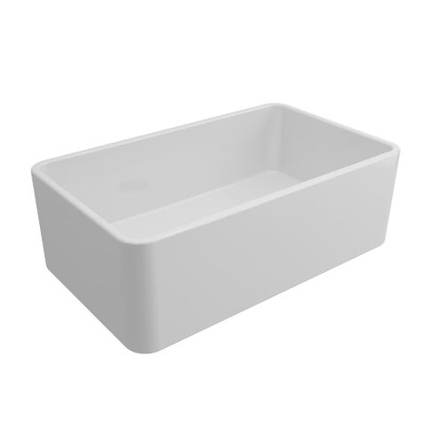 Turner Hastings Novi 75x46 Fine Fireclay Butler Sink Gloss White