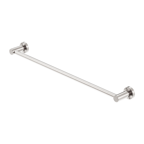 Nero Mecca Single Towel Rail 600mm Brushed Nickel