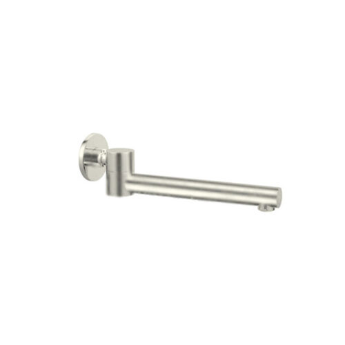 Nero Dolce Wall Mounted Swivel Bath Spout Only Brushed Nickel NR202BN