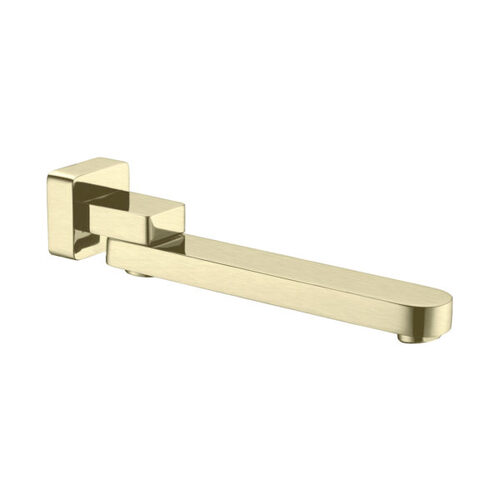 Nero Bianca Swivel Bath Spout Only Brushed Gold NR207BG