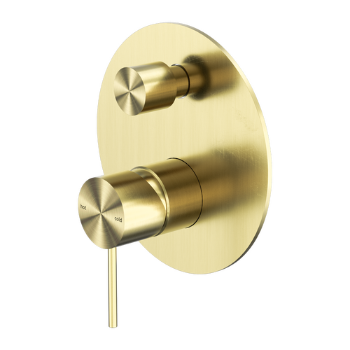 Nero Mecca Shower Mixer With Divertor Brushed Gold NR221911aBG