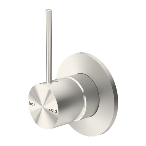 Nero Mecca Shower Mixer Up 80mm Plate Brushed Nickel NR221911bBN