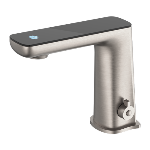 Nero NR222101BN Claudia Sensor Mixer With Black Top Display Brushed Nickel