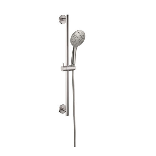 Nero NR310BN Rain Shower Rail With Push Button Shower Brushed Nickel