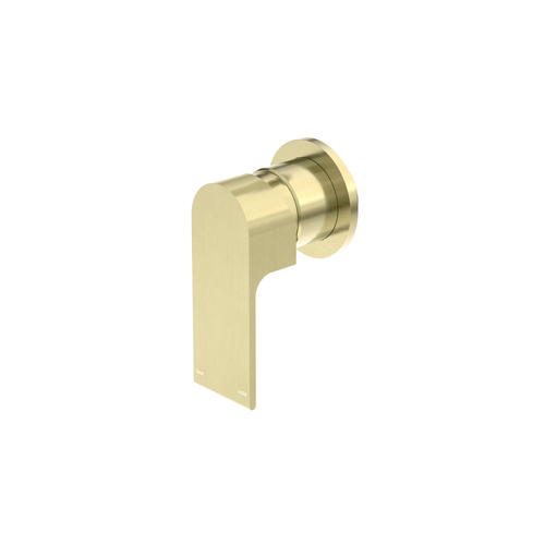 Nero Bianca Shower Mixer 80mm Plate Brushed Gold NR321511dBG