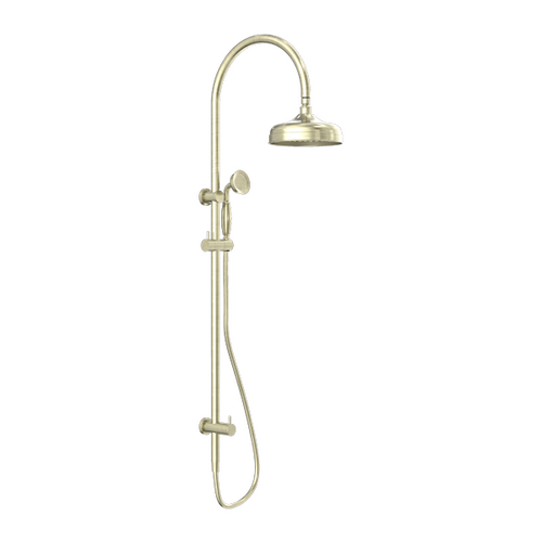 Nero York Twin Shower With Metal Hand Shower Aged Brass NR69210502AB