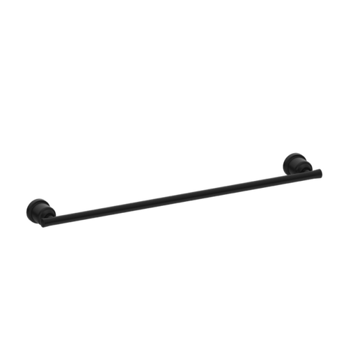 Nero York Single Towel Rail 600mm Matte Black NR6924MB