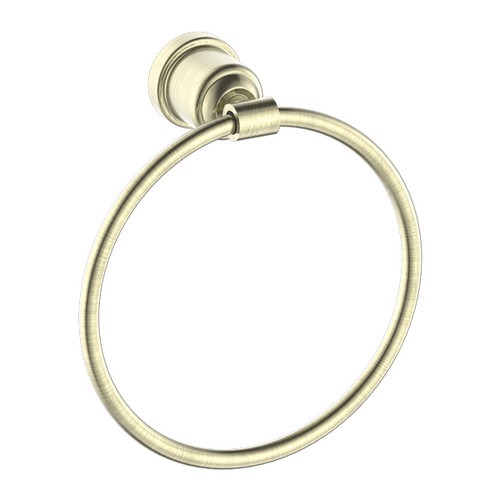 Nero York Towel Ring Aged Brass NR6980AB