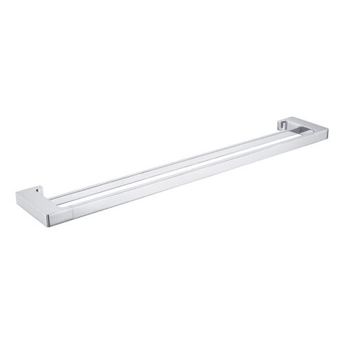 Nero Pearl Double Towel Rail 800mm Chrome