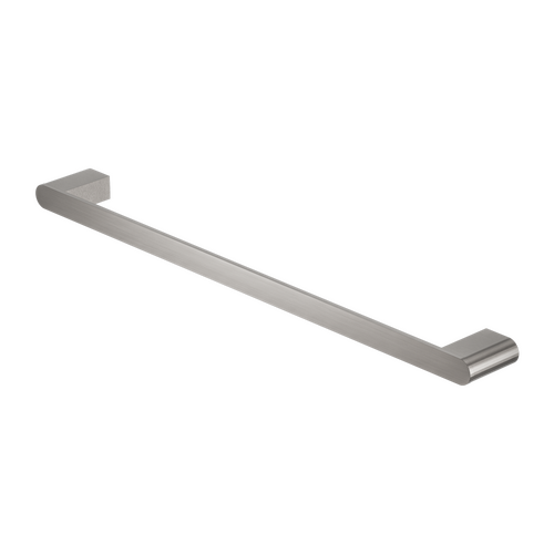 Nero Bianca Single Towel Rail 600mm Brushed Nickel