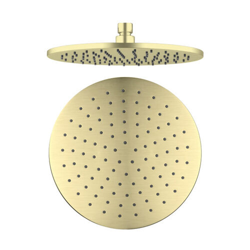 Nero NRROA1001BG 250mm Round Shower Head Brushed Gold