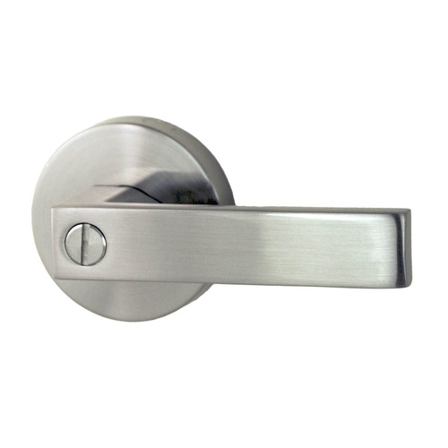 Nidus Lonsdale Round Privacy Door Handle - Brushed Nickel