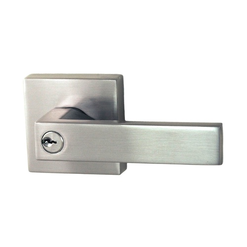 Nidus Lonsdale Square Key In Lever Door Handle - Brushed Nickel