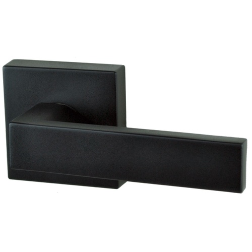 Nidus Lonsdale Square Passage Door Handle - Matte Black