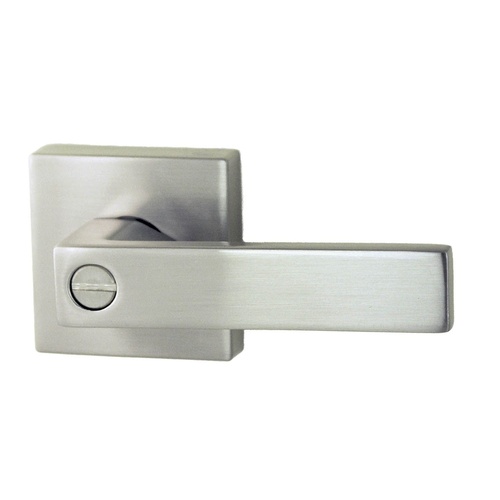 Nidus Lonsdale Square Privacy Door Handle - Brushed Nickel