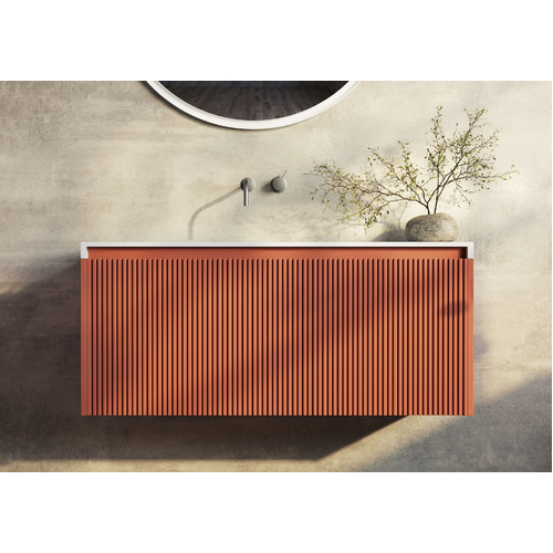 BelBagno Rimini 1000mm Wall Hung Bath Vanity Mounted Potter's Clay