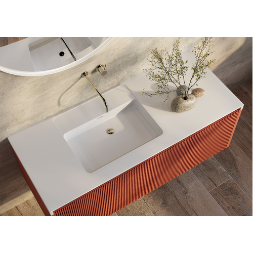BelBagno Rimini 1200mm Wall Hung Bath Vanity Mounted Potter's Clay