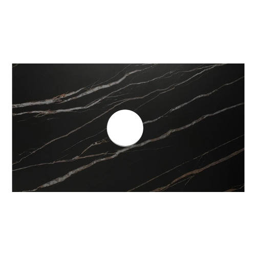 Inspire RP64EB-130 Rock Plate Stone 600mm Empire Black Above Counter No Taphole