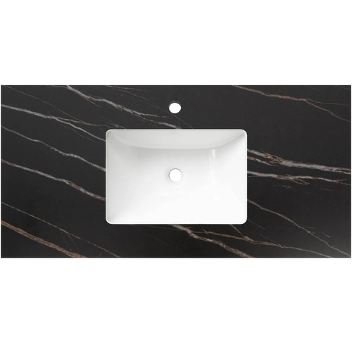 Otti RP94EB-UB Rock Plate Stone 900mm Empire Black With Undermount Basin 12TH