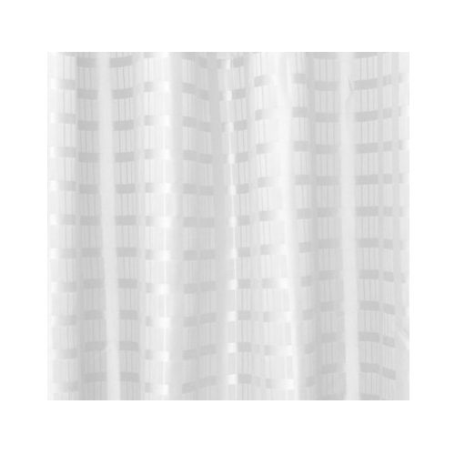 Metlam SC_WBS3018 3000mm x 1800mm Box Stripe Polyester Shower Curtain