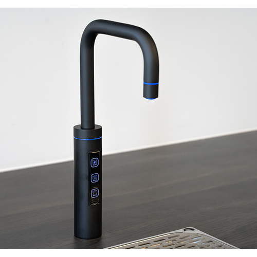 Puretec Chilled & Ambient Water Filter Matte Black Faucet, 0.1 micron