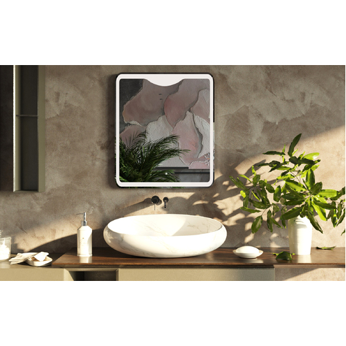 BelBagno Bath 600mm LED Wall Mirror With Sensor Switcher