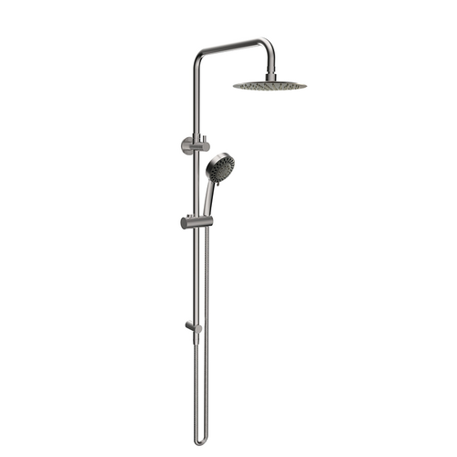 Linkware SST8088B Elle 200mm Stainless Steel Twin Bush Shower With Rail