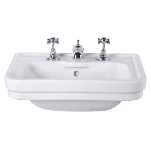 Turner Hastings Stafford 51x43 Wall Hung Wash Basin Gloss White