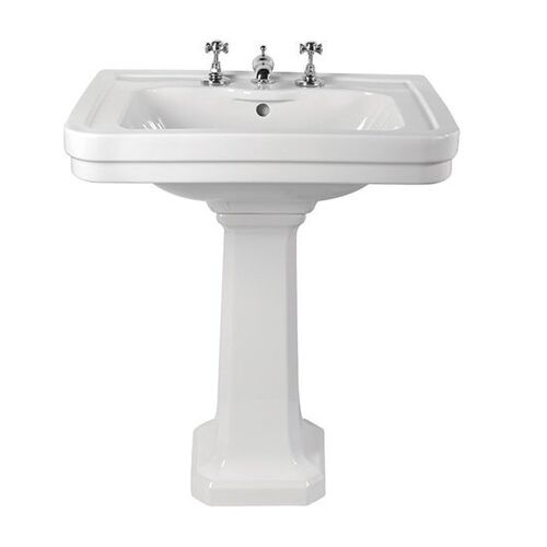 Turner Hastings ST622PE-1TH Stafford 62x50 Basin & Pedestal 1 Taphole