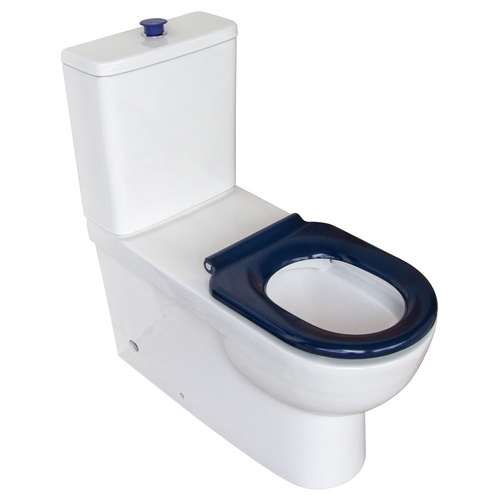 Fienza Stella Care 800 Back To Wall Toilet Suite Blue Seat