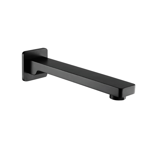 Linkware GABE T708-1BK 200mm Wall Bath Fixed Spout Black