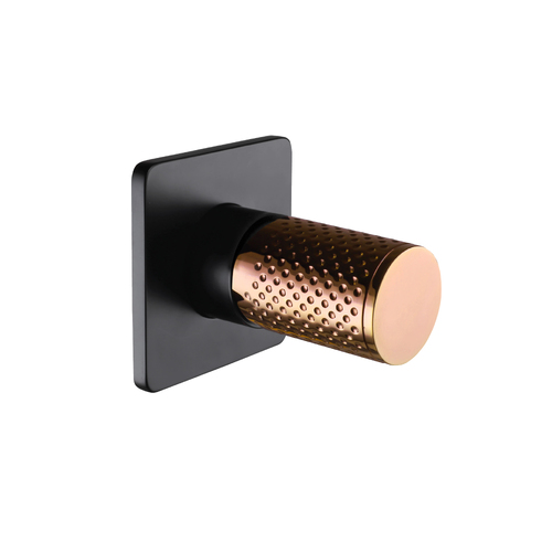 Linkware GABE T708BK-RG 25mm Cartridge Wall Mixer Black and Rose Gold