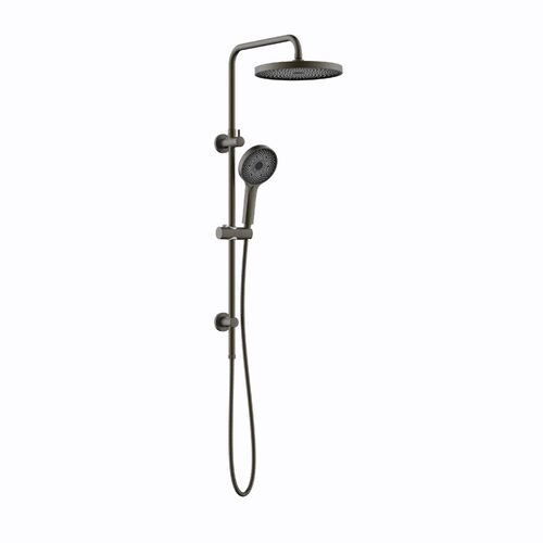 Linkware T7808GM Gabe 260mm Twin Shower With Rail Gun Metal