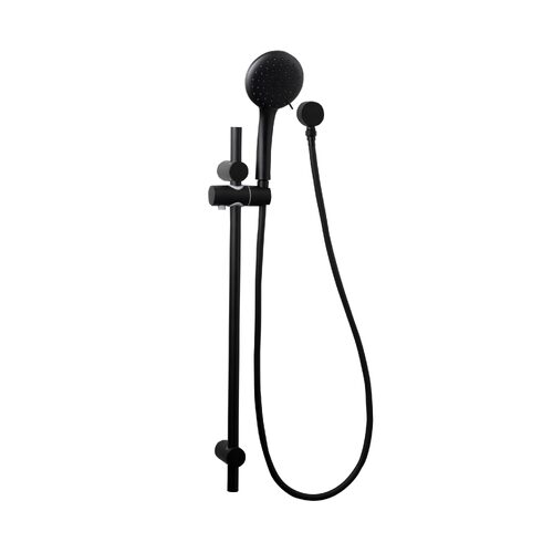 Linkware T9082BK Loui 3 Function Hand Shower on Rail Matte Black