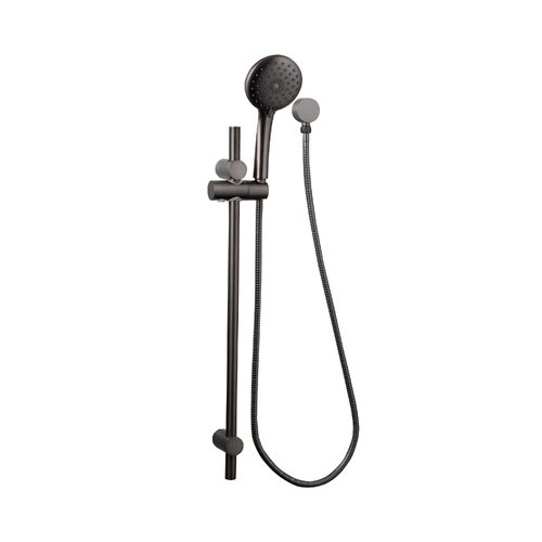 Linkware T9082GM Loui 3 Function Hand Shower on Rail Gun Metal