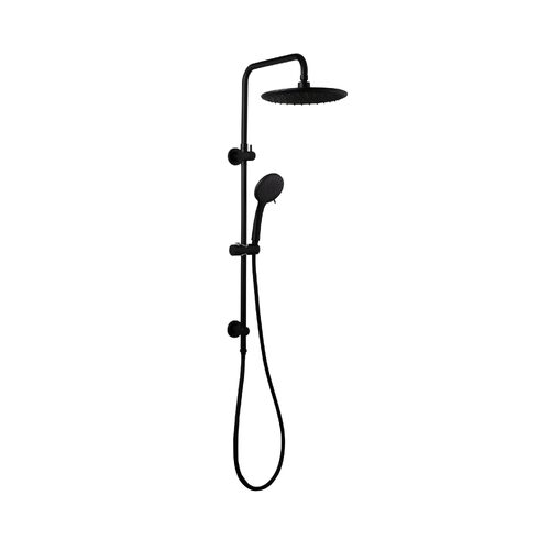 Linkware T9088BK Loui 3 Function Twin Shower With Rail Matte Black